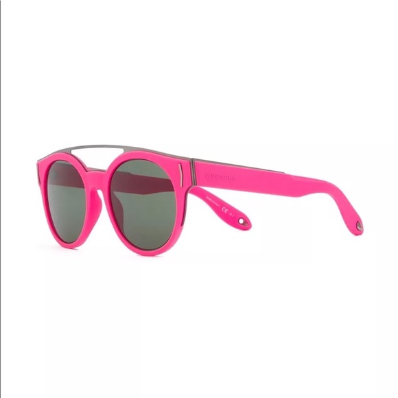 GIVENCHY Fluorescent Neon Pink Summer Sunglasses - Picture 2 of 7